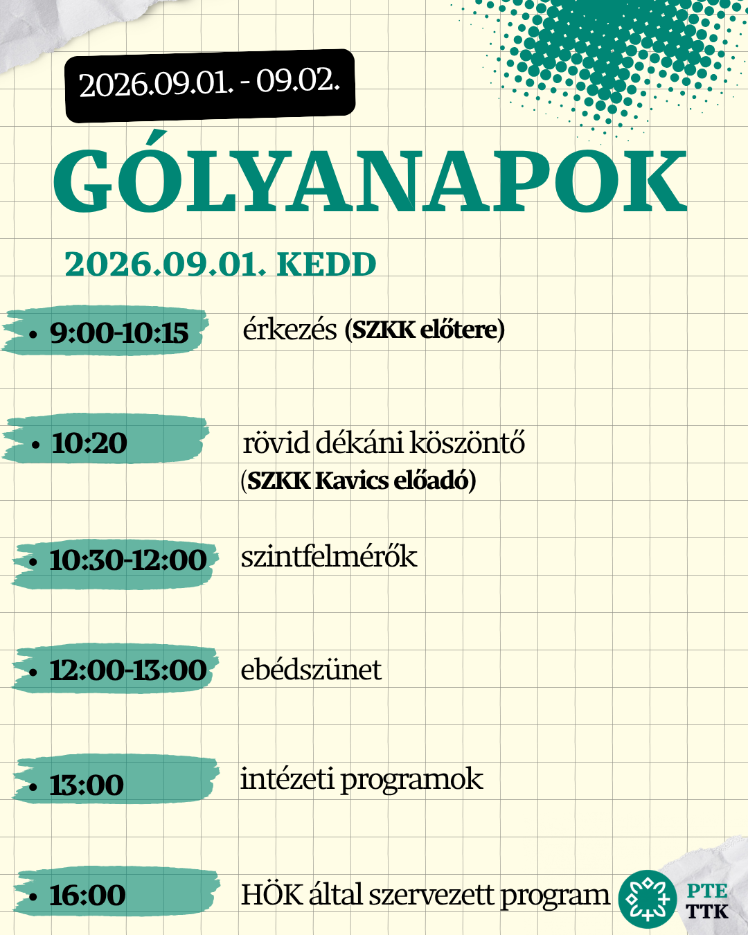 gólyanapok 2026